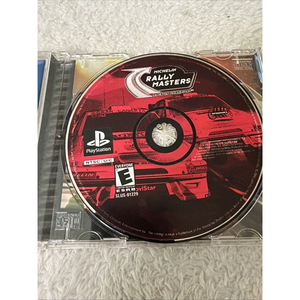 Vintage Michelin Rally Masters Race Champions PlayStation PS1 Video Tested CIB